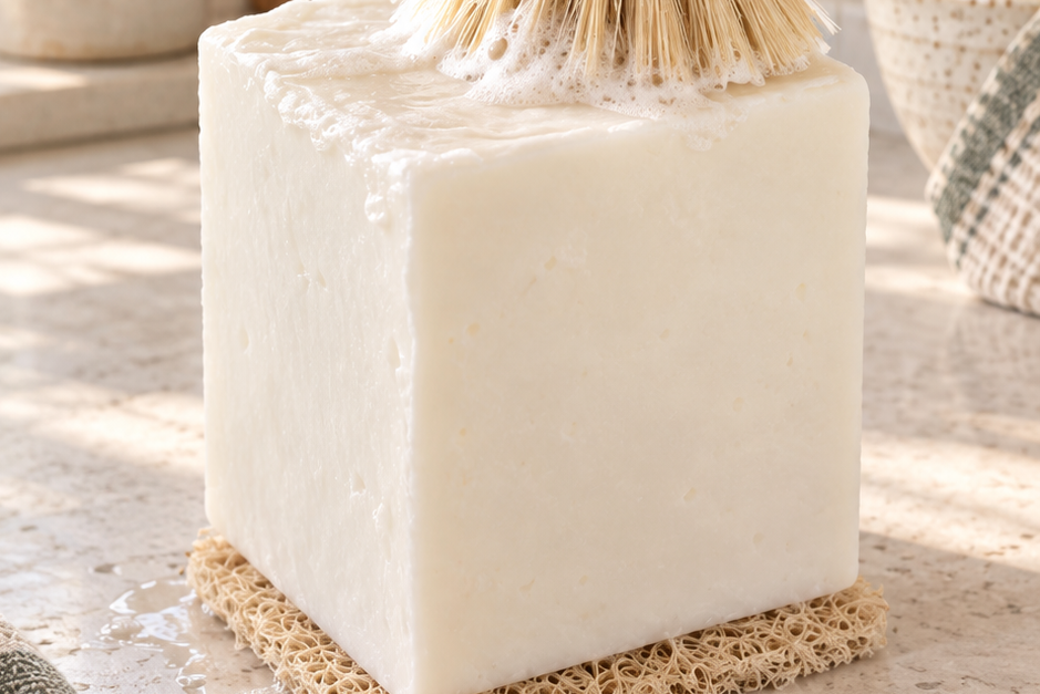 Kitchen Garden XLarge Dish Block - Orange Lemon Peppermint Basil scented - restock coming end of Oct