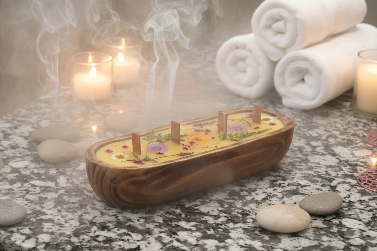XO 11β Citrus Bloom Dough Bowl Beeswax Candle