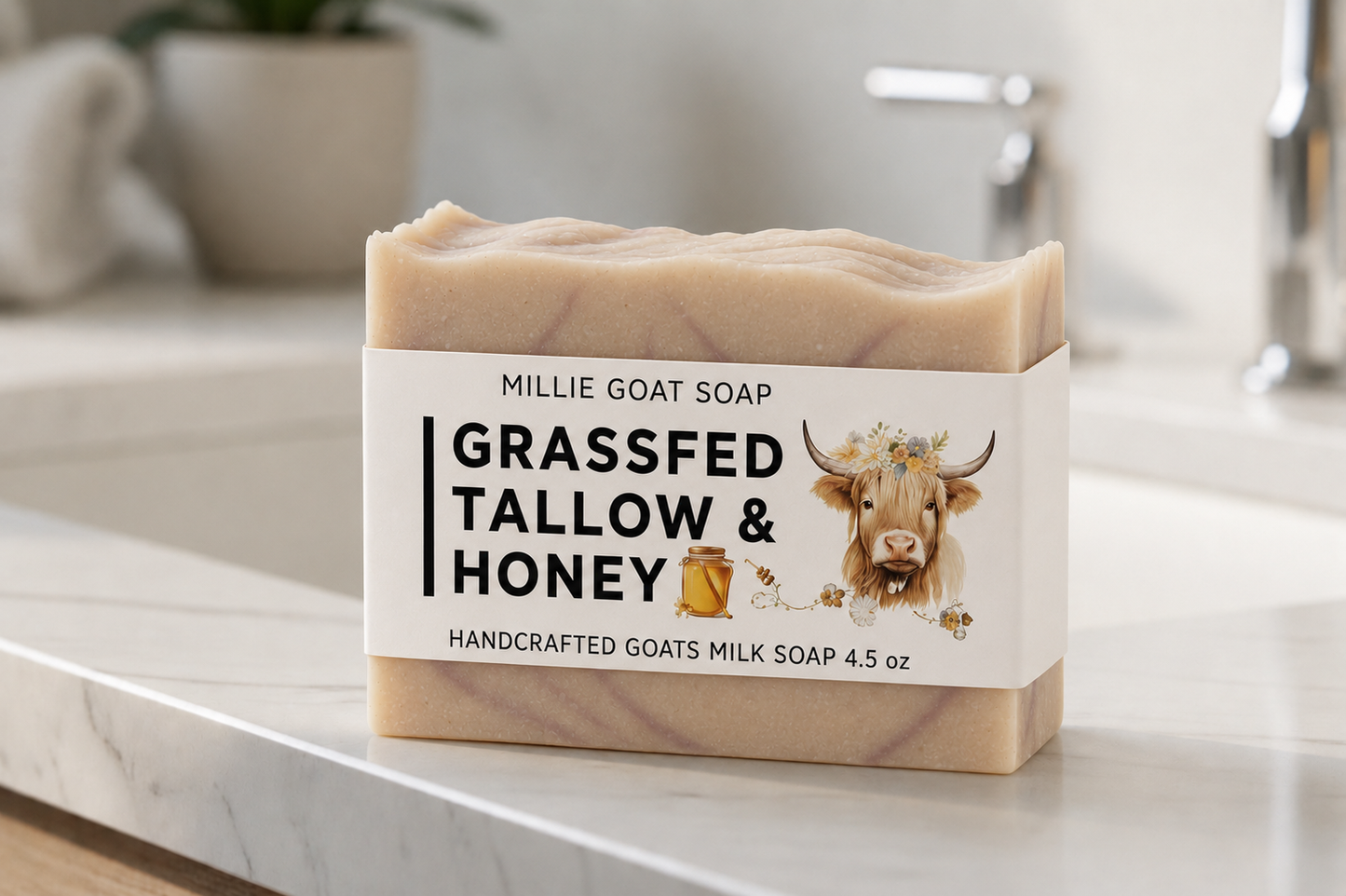 Grassfed Tallow & Honey Soap