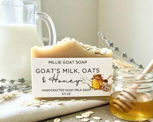 Goat’s Milk, Oats & Raw Honey Soap with Colloidal Oatmeal