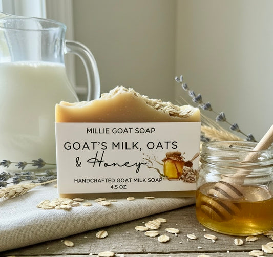 Goat’s Milk, Oats & Raw Honey Soap with Colloidal Oatmeal