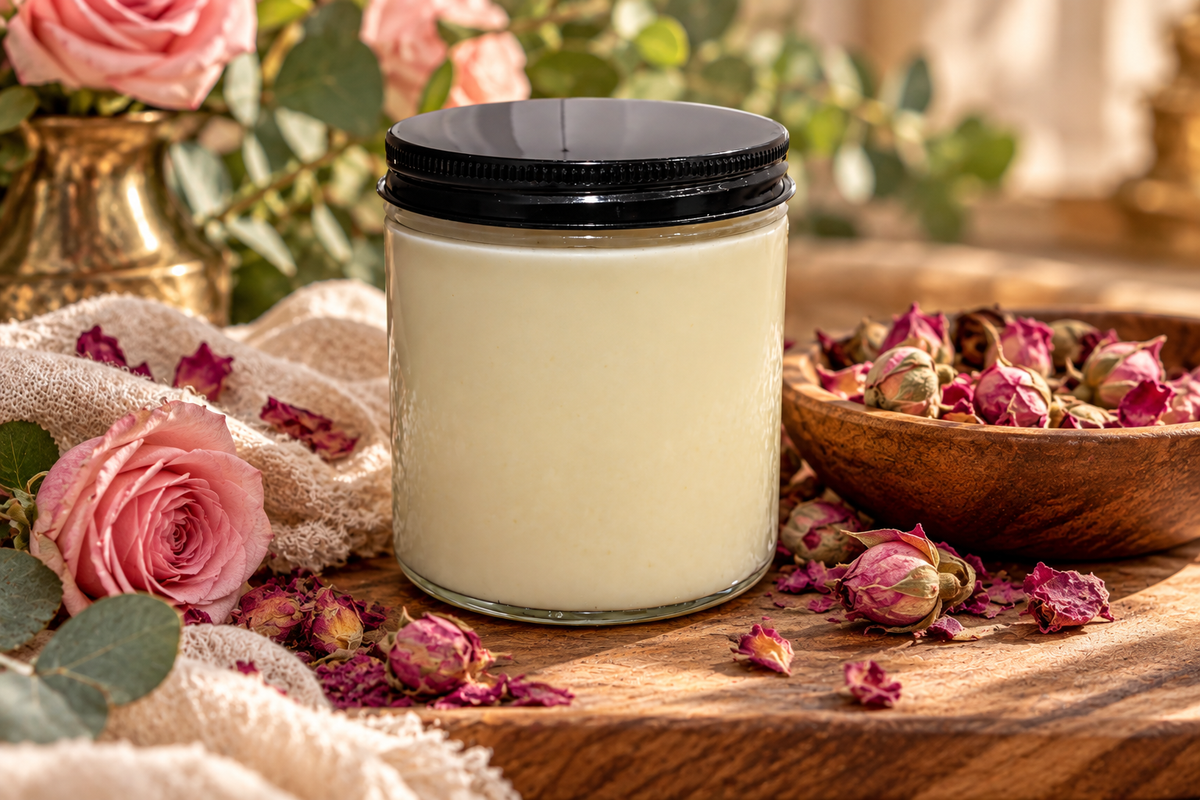 Botanical Rosebud Skin Butter - Rose Bud Infused Oils 🌹