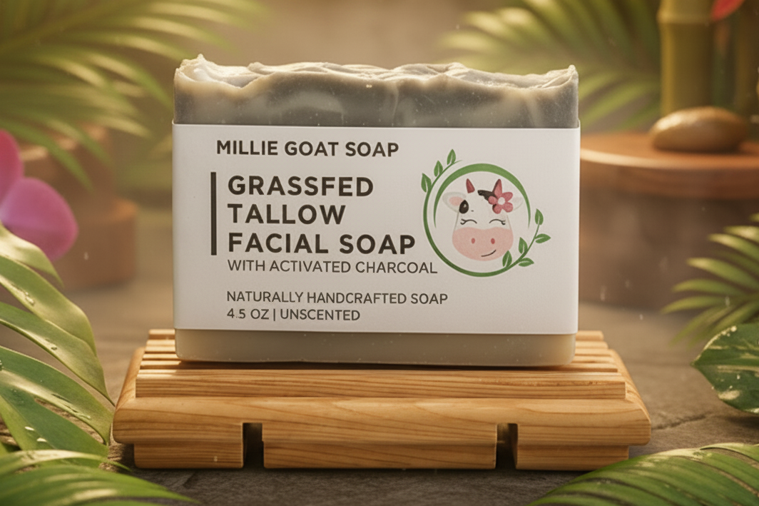 Grassfed Tallow Facial Soap unscented